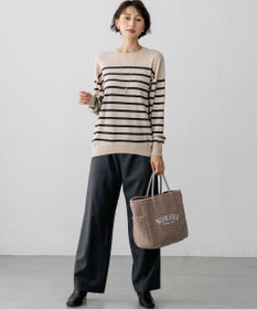 23区 L 【見上愛さん着用】ピュアカシミヤ クルーネック ニット