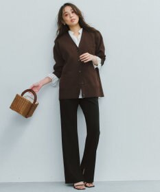 UNFILO L BEAUTY FORM KNIT Vカーディガン
