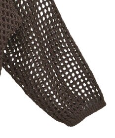 earth music&ecology ＳＥＴ２点メッシュニットカーディガン＋ビスチェ