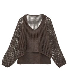 earth music&ecology ＳＥＴ２点メッシュニットカーディガン＋ビスチェ