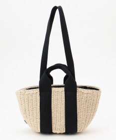 LA BAGAGERIE 【maison vert】 【ペーパー素材・多収納】ダブルハンドルかごバッグ