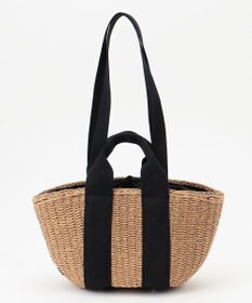 LA BAGAGERIE 【maison vert】 【ペーパー素材・多収納】ダブルハンドルかごバッグ