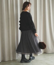 Feroux 【洗える】コルセットチュール スカート