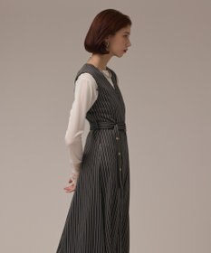 GRACE CONTINENTAL ストライプジャージワンピース