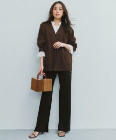 UNFILO L BEAUTY FORM KNIT Vカーディガン