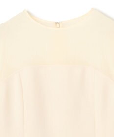 uncrave ウォッシャブルダブルクロス ビスチェブラウス(フレンチスリーブ)