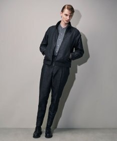 JOSEPH HOMME 【HIGH GRADE LINE】テックウールポプリン    バンドカラーシャツ