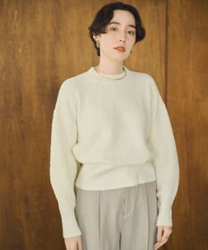 #Newans 【洗える】クロップドバルーンボリュームスリーブニット