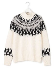 23区 L 【SLOW/一部店舗限定】ジャカード ハイネック ニット