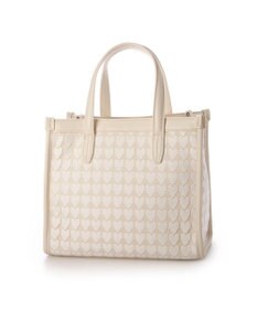 UNBILLION カシュカシュ cachecache / ハート柄レーススクエア2wayトート