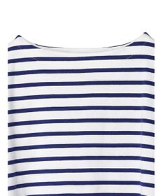 Green Parks ボーダーボートネック７分袖プルオーバー