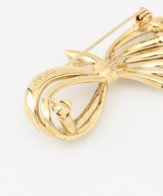 自由区 ハーフリボンブローチ