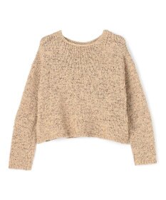 UNFILO テープヤーンニット プルオーバー キャメル