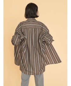 AMERICAN HOLIC ドビーストライプシャツチュニック
