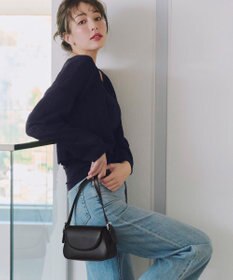 Tiaclasse 【安田美沙子さん着用・2TYPE肩紐/ショルダー&斜め掛け】フラップミニバッグ