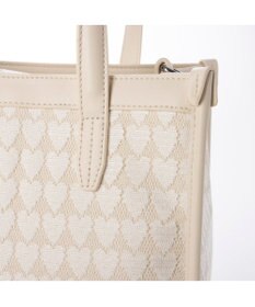UNBILLION カシュカシュ cachecache / ハート柄レーススクエア2wayトート