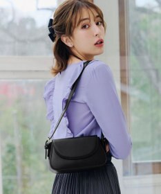 Tiaclasse 【安田美沙子さん着用・2TYPE肩紐/ショルダー&斜め掛け】フラップミニバッグ