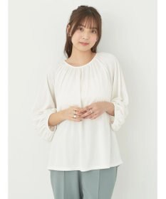 earth music&ecology パフスリーブカットソー