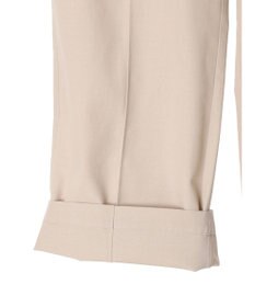 Green Parks 綿麻混イージーワイドパンツ