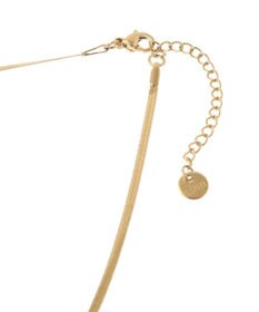 AMERICAN HOLIC ステンレス　アシメトリーリボンネックレス