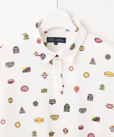 23区GOLF 【WOMEN】【UVケア/吸水速乾】マルチステッカープリント ポロシャツ