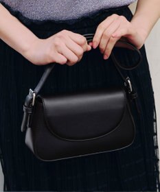 Tiaclasse 【安田美沙子さん着用・2TYPE肩紐/ショルダー&斜め掛け】フラップミニバッグ