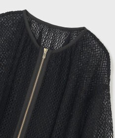 GRACE CONTINENTAL メッシュギャザーブルゾン