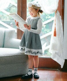 ANY KIDS 襟リボンカットソー