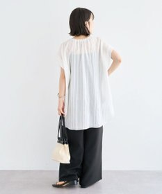 Green Parks ドロストネックフレンチスリーブブラウス