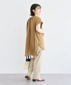 Green Parks ドロストネックフレンチスリーブブラウス