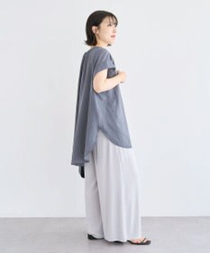 Green Parks ドロストネックフレンチスリーブブラウス