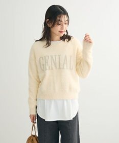 Green Parks シャギーロゴニットプルオーバー