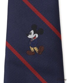 J.PRESS MEN 【DISNEY COLLECTION】シルクレップレジメンタル ネクタイ / ミッキーマウス