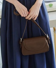 Tiaclasse 【安田美沙子さん着用・2TYPE肩紐/ショルダー&斜め掛け】フラップミニバッグ