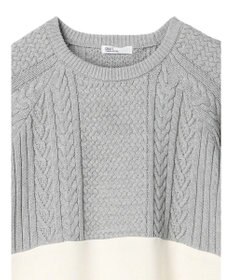 CRAFT STANDARD BOUTIQUE ニットドッキング裏毛プルオーバー