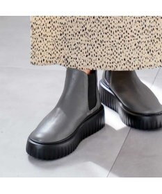 Pointer 日本製 本革厚底サイドゴアブーツ