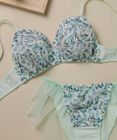 une nana cool MADE WITH LIBERTY FABRIC 【綿混】三角レース