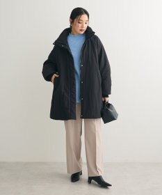 Green Parks 洗えるボトルネックリブニットプルオーバー