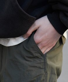 WEGO 【ウエストゴム/MLサイズ展開】ナイロンイージーカーゴパンツ