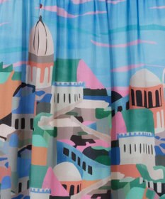 GRACE CONTINENTAL リゾートプリントマキシ