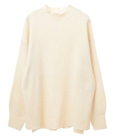 Green Parks 洗えるボトルネックリブニットプルオーバー