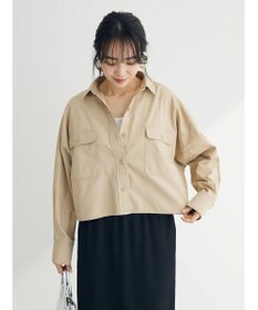 Green Parks ショート丈ワイドシャツ