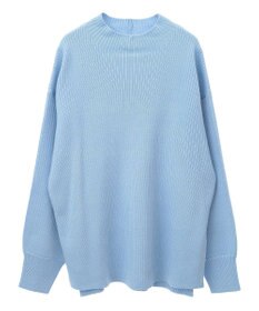 Green Parks 洗えるボトルネックリブニットプルオーバー