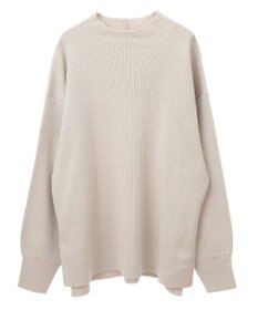 Green Parks 洗えるボトルネックリブニットプルオーバー