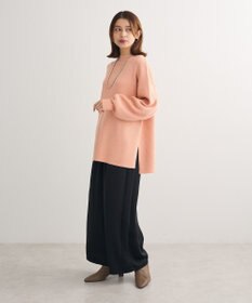 Green Parks 洗えるボトルネックリブニットプルオーバー