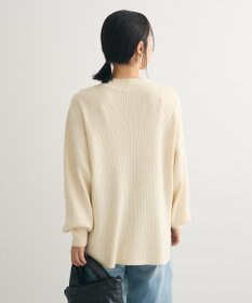 Green Parks 洗えるボトルネックリブニットプルオーバー