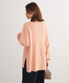 Green Parks 洗えるボトルネックリブニットプルオーバー