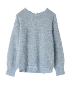 YECCA VECCA レースアップリボンヤーンニット