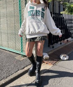 WEGO ロゴビッグプルパーカー