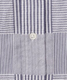 J.PRESS MEN 【クールマックス】サッカーパッチワーク シャツ